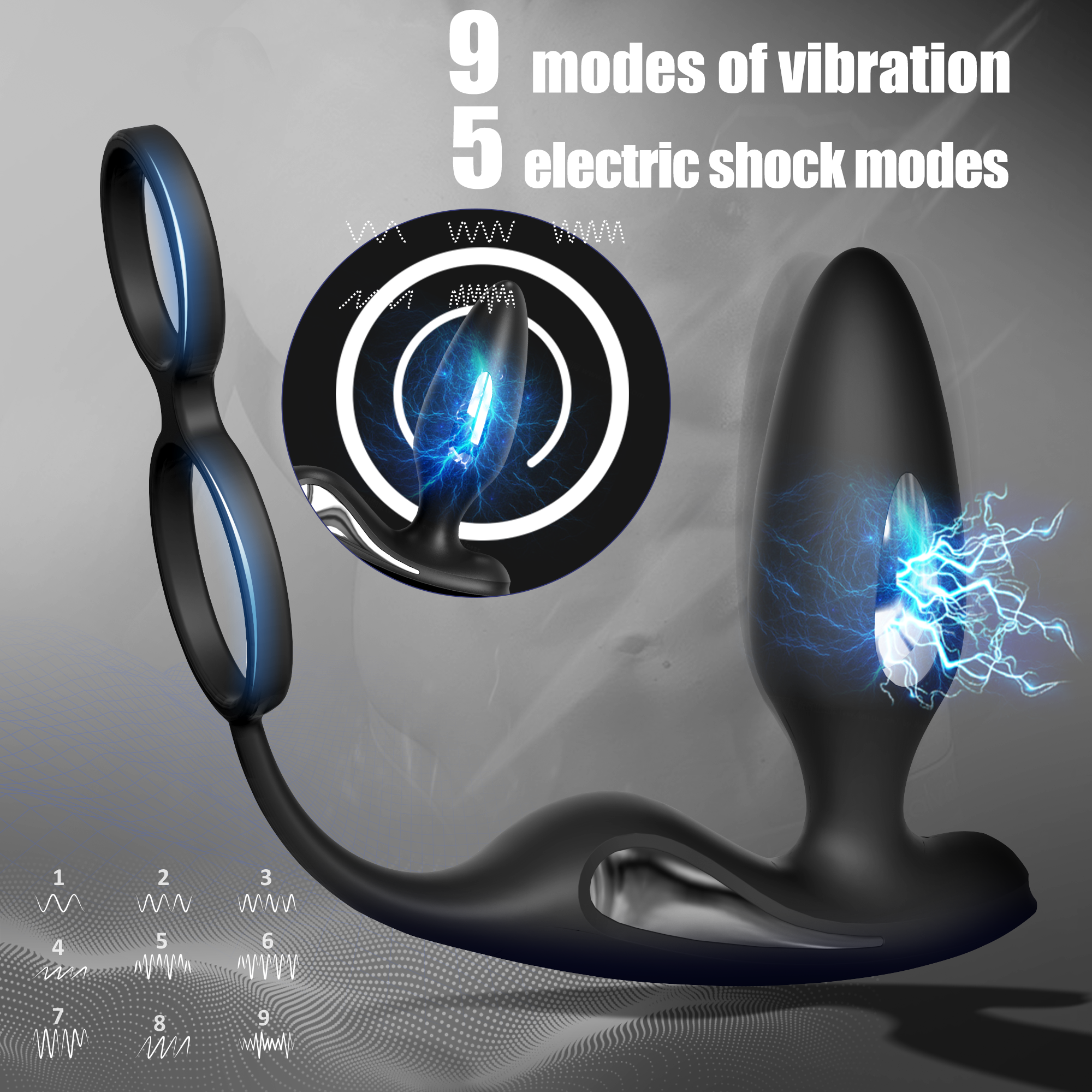 Dropship Electric Sex Chastity Wand Electro Shock Sex Toys For