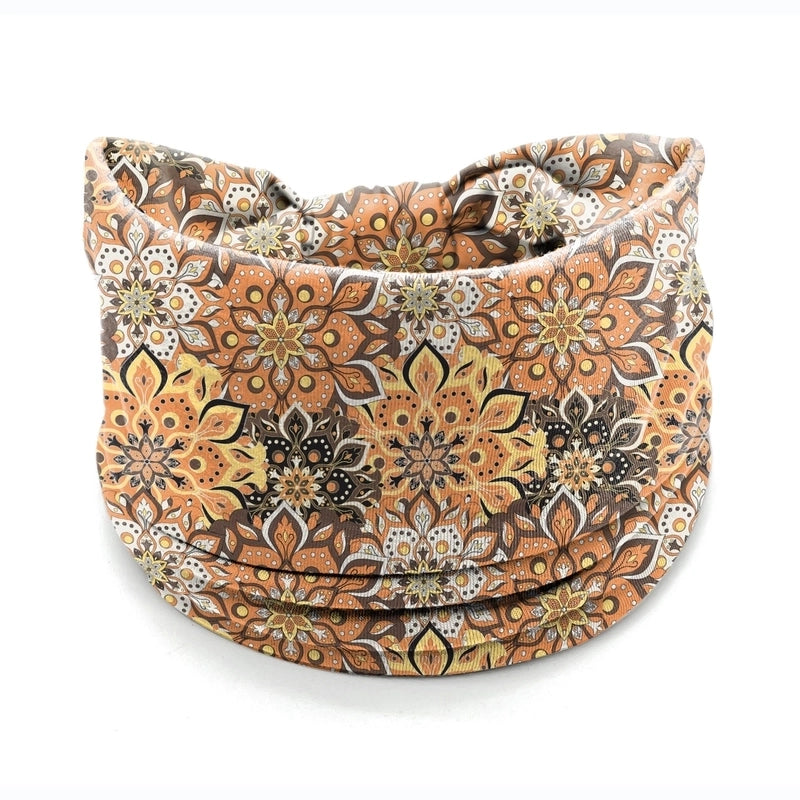 Women’s Hair Band African Print Pattern Wide Edge Elastic Knot Sports Yoga Headband Women’s Headwear Hair Accessories