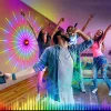 RGBIC Feu D'artifice LED Bande Lumi&egrave;res, Bluetooth APP Contr&ocirc;le Musique Son Synchronisation 