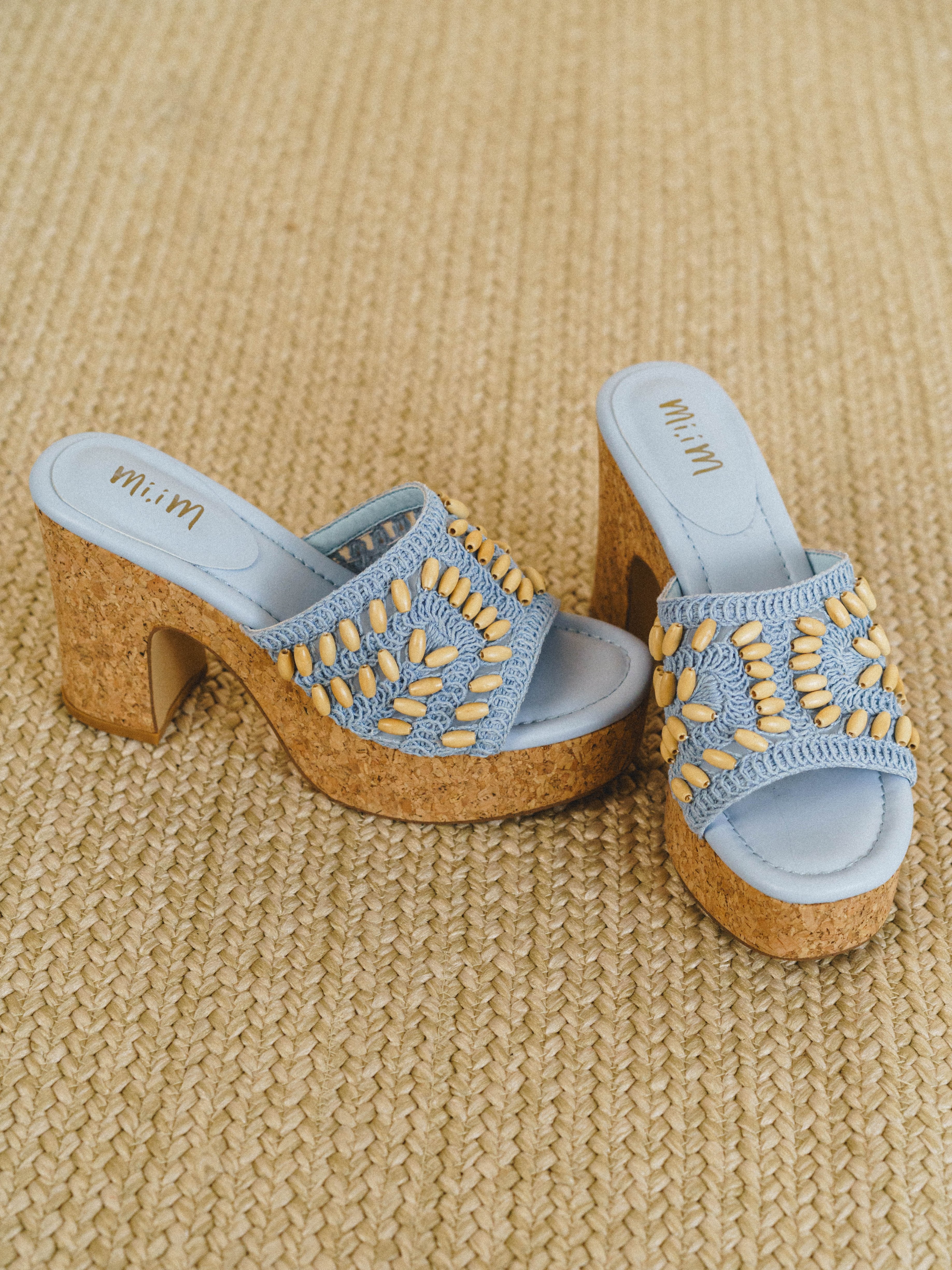 Marina Platform Heel - Blue