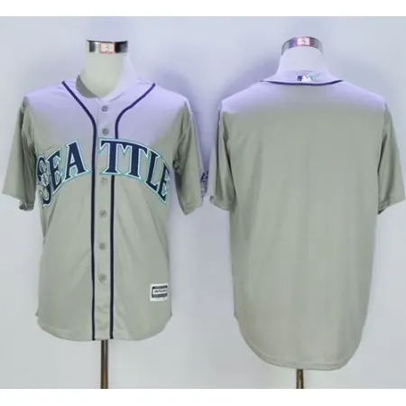 Mariners Blank Grey New Cool Base Stitched MLB Jersey