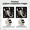 Scorpion DIY Pearl Art Diamond Painting Kit for Adult Home Decor 25x25cm With Frame