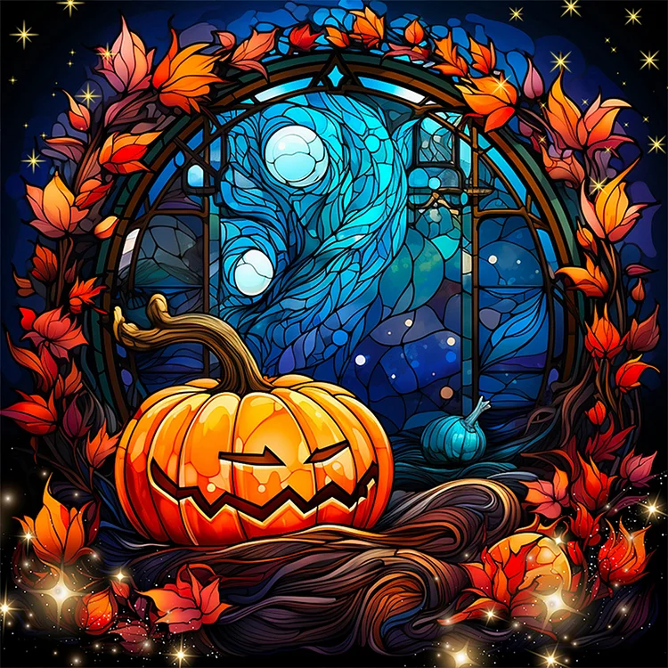 Halloween Pumpkin - Painting By Numbers - 40*40CM gbfke