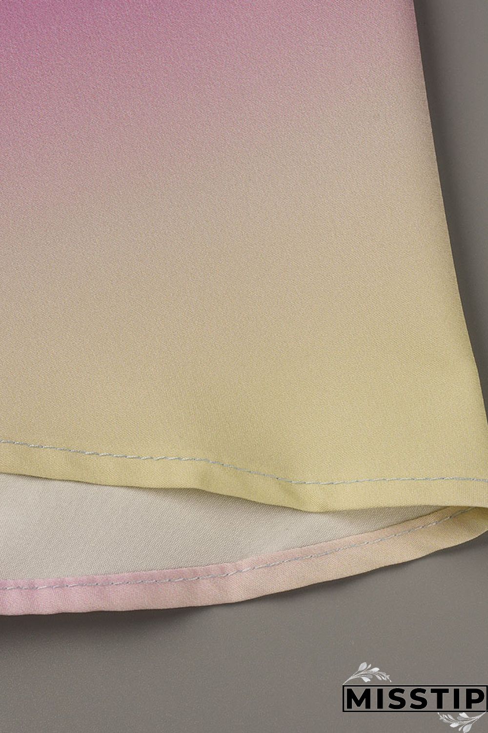 Gradient Color Fashion Casual Print Bandage Backless Halter Sleeveless Dress Dresses