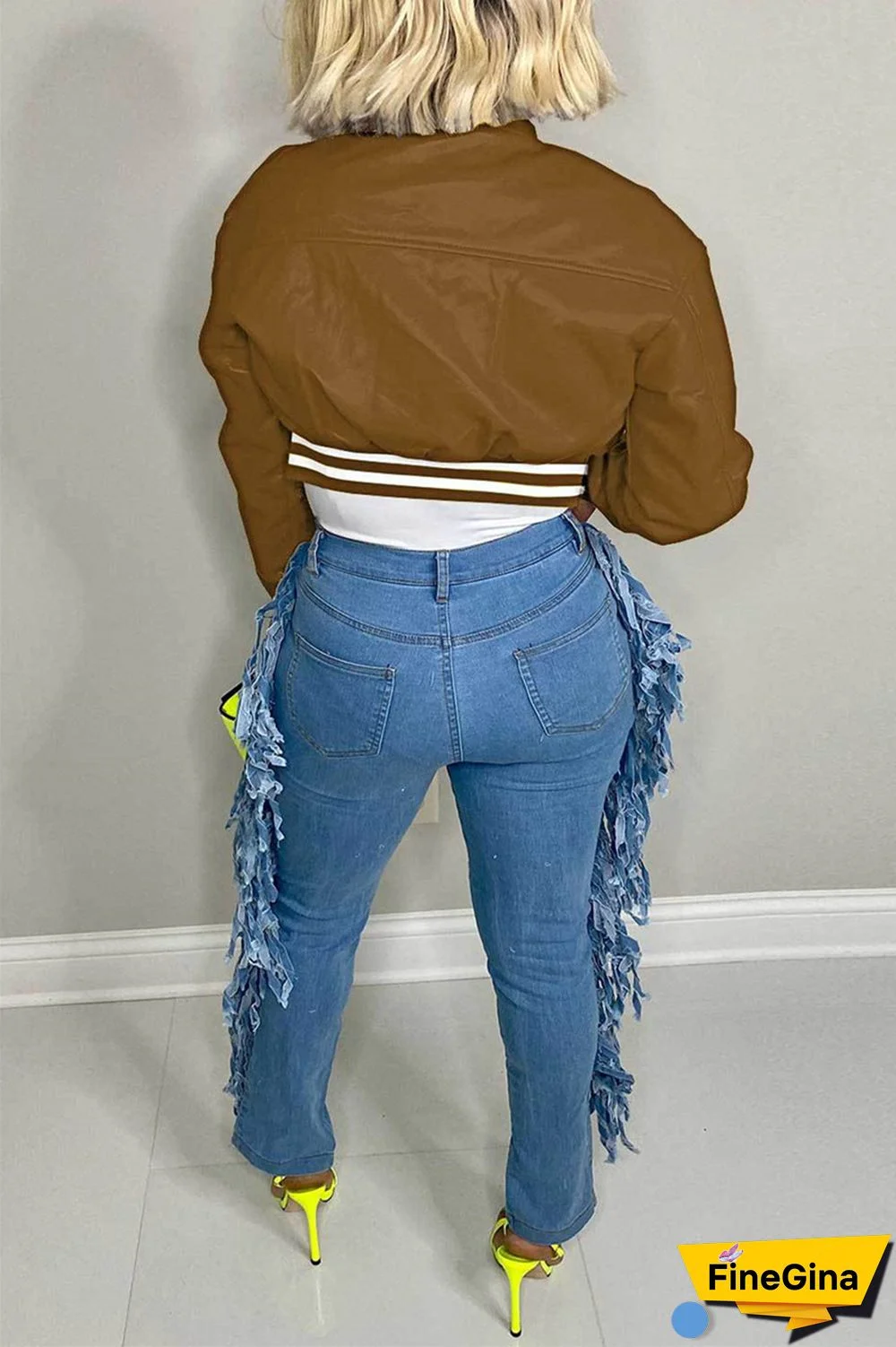 Black Casual Solid Patchwork Conventional Collar Outerwear