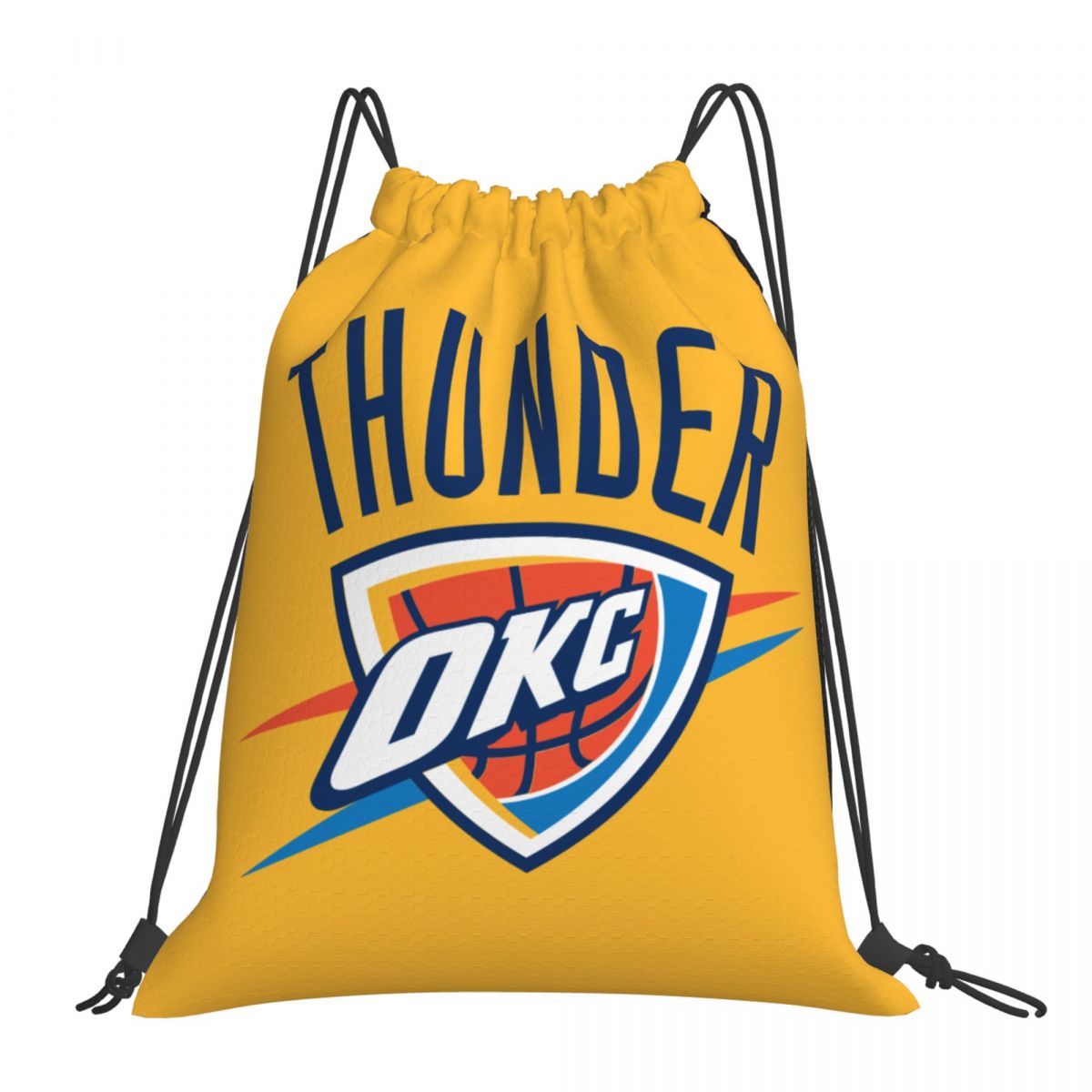 Oklahoma City Thunder Logo Drawstring Bags for School Gym