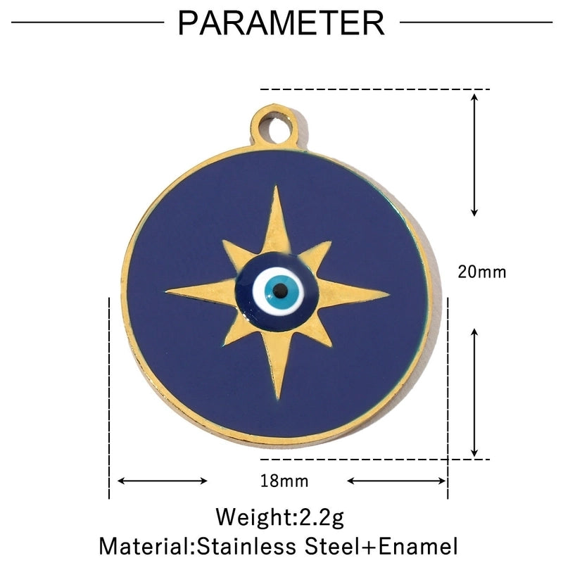 3 PCS/Package 18 * 20mm 18 * 22mm 304 Stainless Steel Geometric Heart Shape Jewelry Accessories Pendant