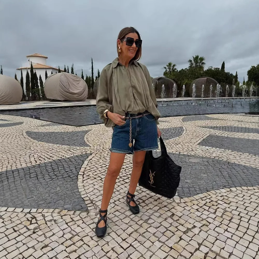 Nigikala Nigikala Women's 2025 Fashionable Punk Pilot Jacket Jacket 2814404 506