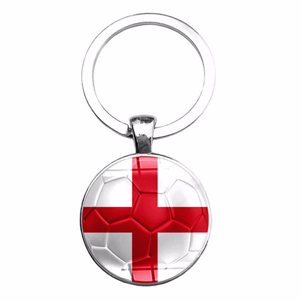 

World Cup Country Flag Key Chains Football Fans Keyring Souvenir, England, 501 Original