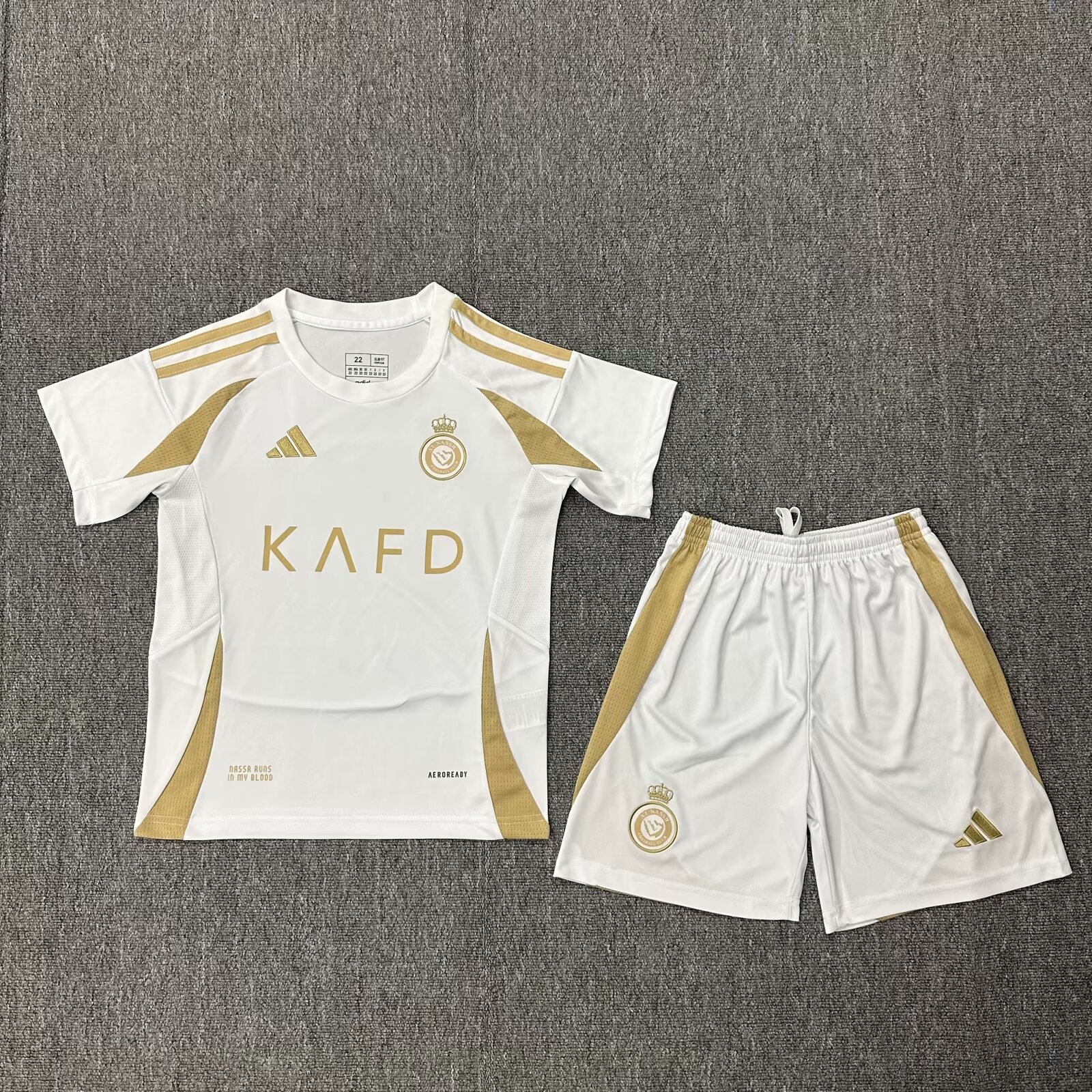 24/25 Al-Nassr Third Away Kids Kit Football Shirt Thai Quality