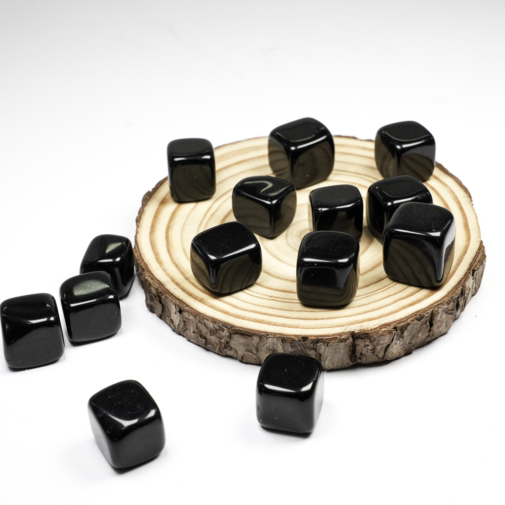 Black Obsidian Cube