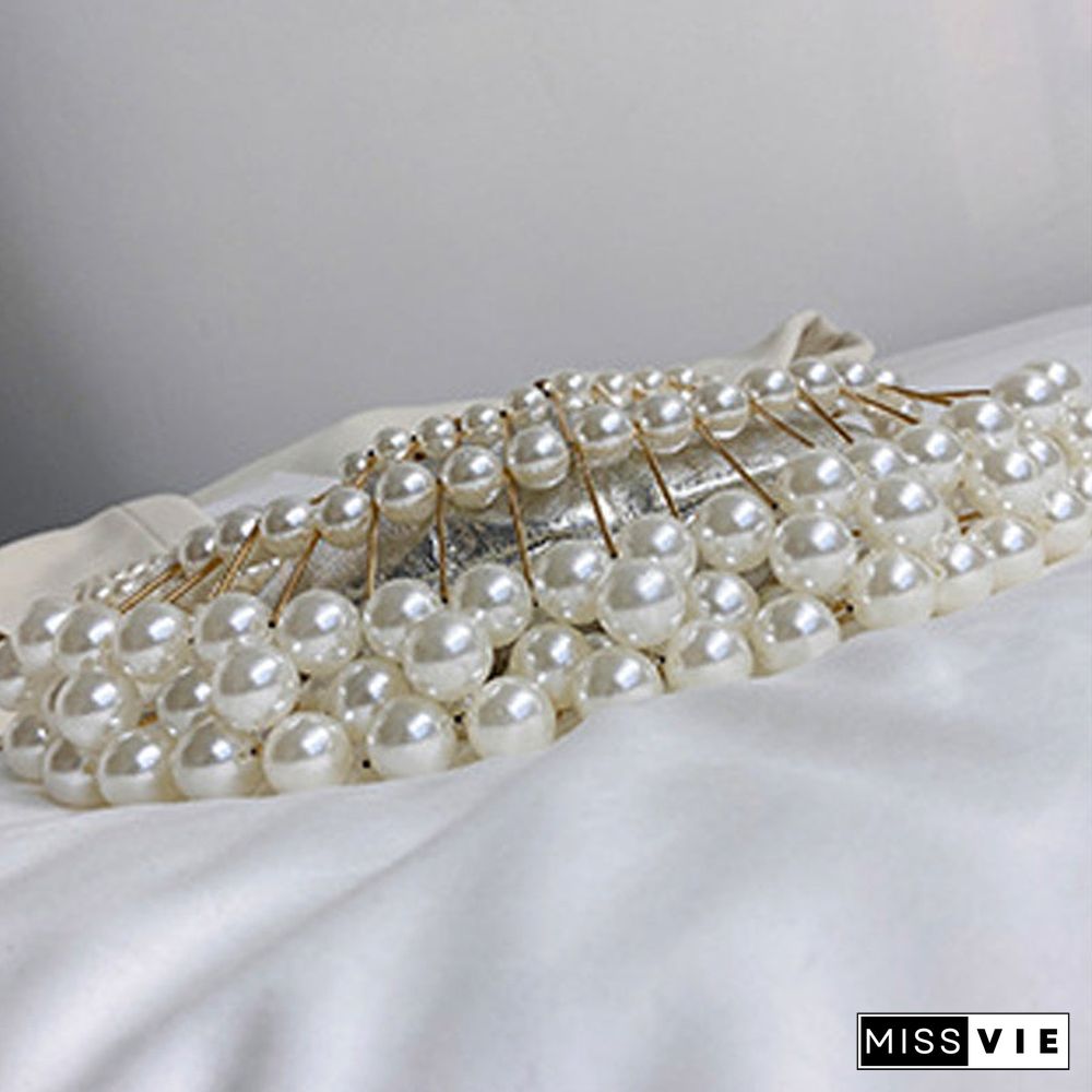 Casual Patchwork Pearl Bags