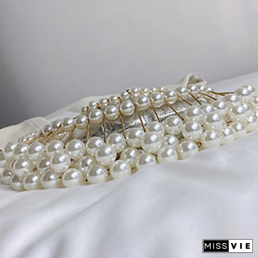 Casual Patchwork Pearl Bags