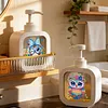 2 pi&egrave;ces de bouteille de pompe Owl Diamond Art, distributeur vide rechargeable avec pompe, distributeur liquide de vaisselle pour savon &agrave; mains, lotion et apr&egrave;s-shampoing id&eacute;al pour l&rsquo;&eacute;vier de la salle de bain, cuisine
