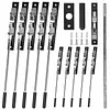 [US Local Warehouse] 10Pcs Flush Mount Extension Bolt with Rod Latch Slide Bolt Lock for French Doors