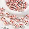 Red Serie Ceramic Beads DIY Bracelet Necklace Accessories
