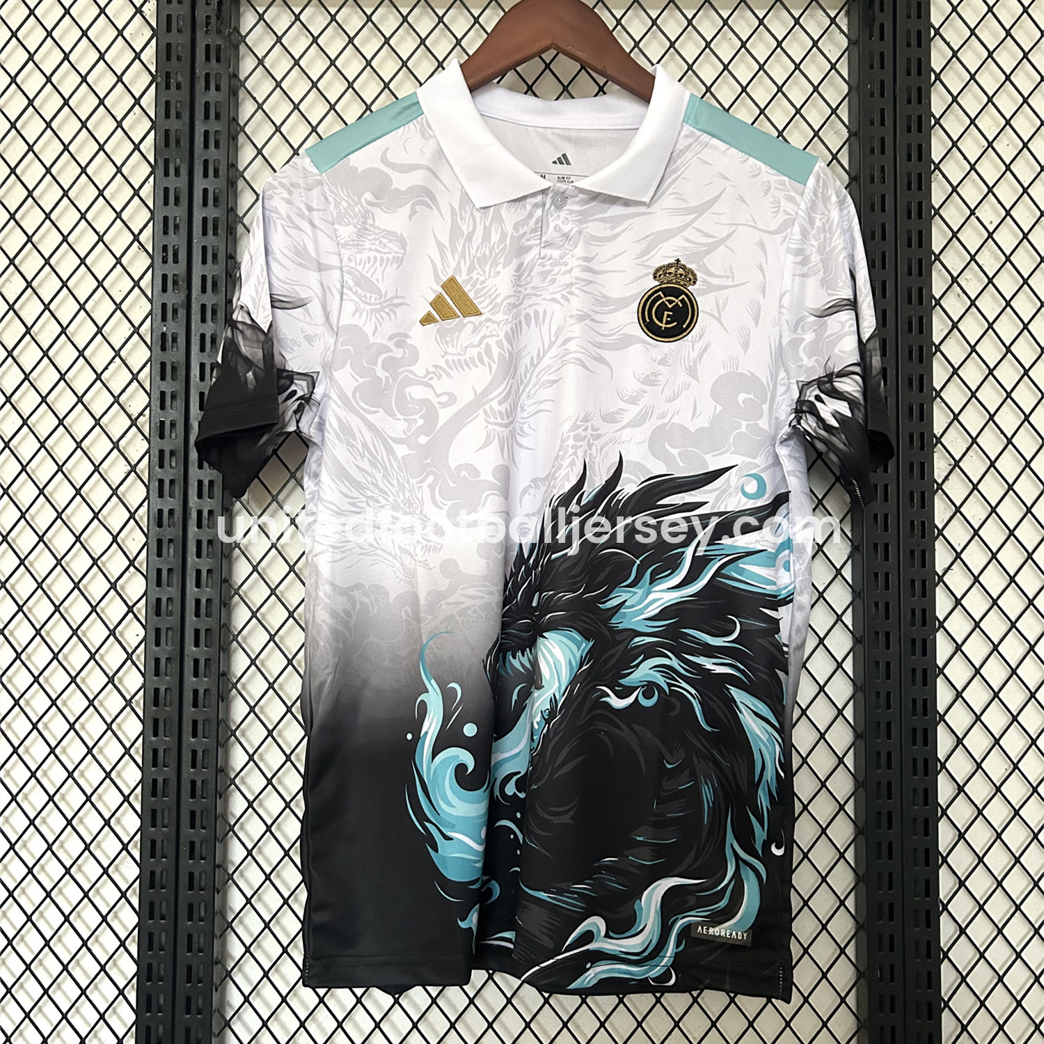 Real Madrid 25-26 Blue Fire Black Dragon Special Edition Jersey - Player Version