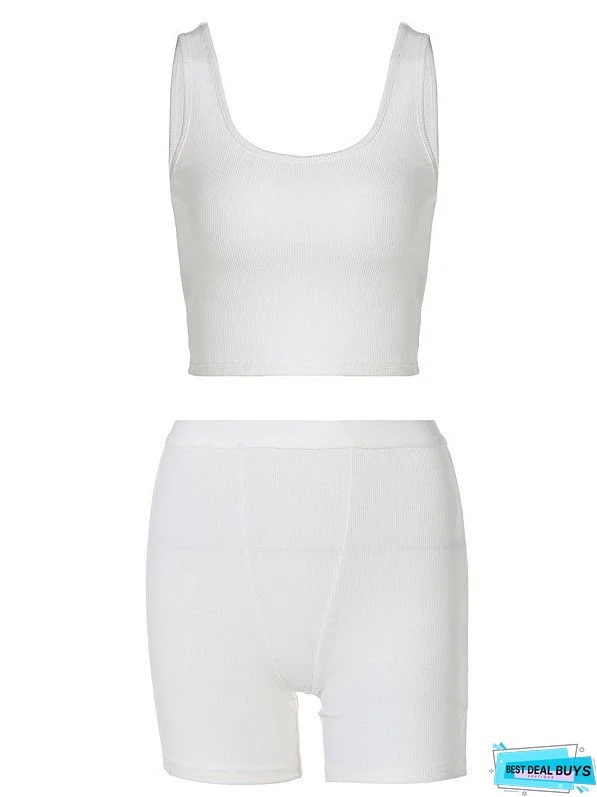 Short Tank Top Slim Shorts Sports Suit