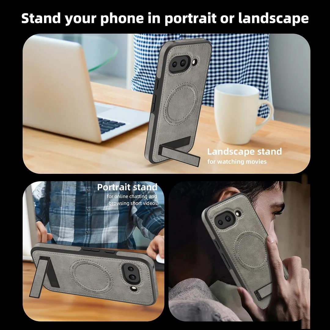 Samsung Galaxy Z Fold 6 Leather Case Magnetic Protective Case Holder Phone Case