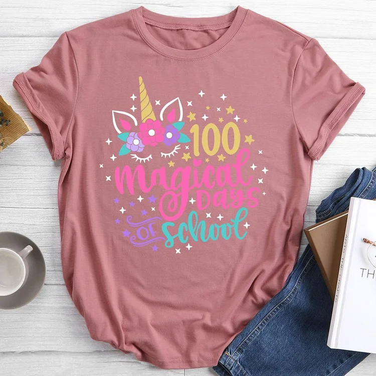 100 Magical Days of School T-shirt Tee -012354