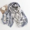 Flowing Marble Autumn Winter Shawl Scarf