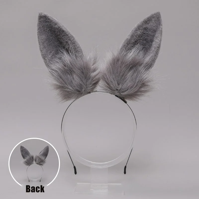 Billionm OJBK Kawaii Bunny Hair Hoop Handmade Rabbit Ears Headband Anime Cosplay Props Headdress Plush Ears Cute Hair Accessories 2022