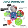 8pcs Cartoon DIY Diamond Painting Holz Untersetzer Kits mit Halter (Stich)
