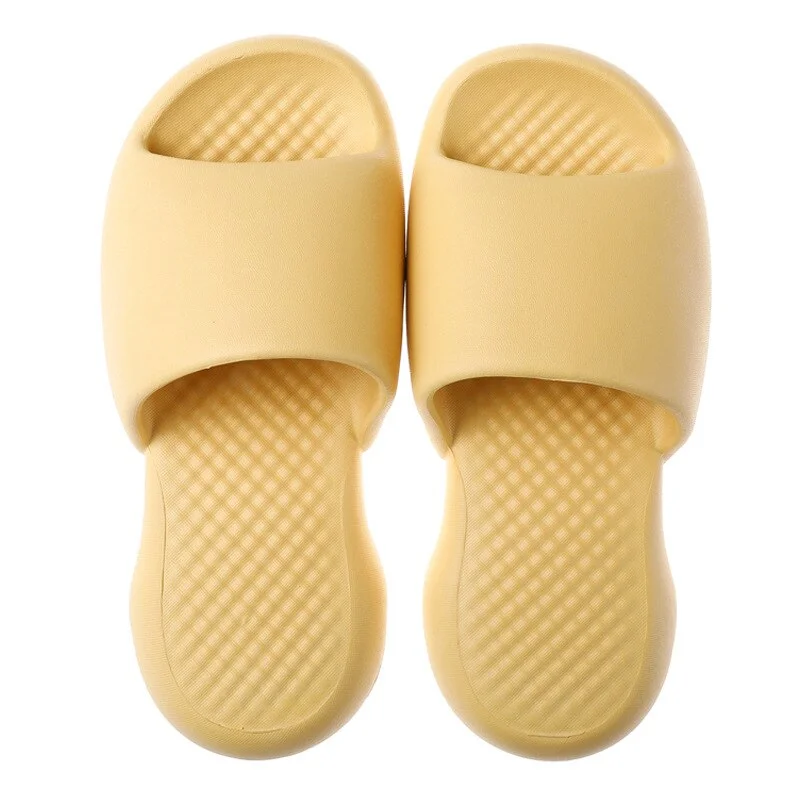 Pongl Wear-resistant Thick-soled Super Soft Slippers Sole Slide Sandals Leisure Men Ladies Indoor Bathroom Anti-slip Shoes