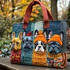 French Bulldog Quilted Tote Bag🔥All items are shipped in a default size of 15x14 inches.