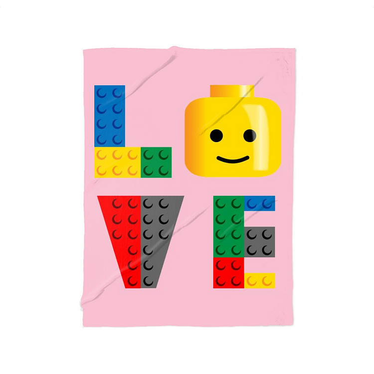 LOVE Lego, Lego Fleece Blanket