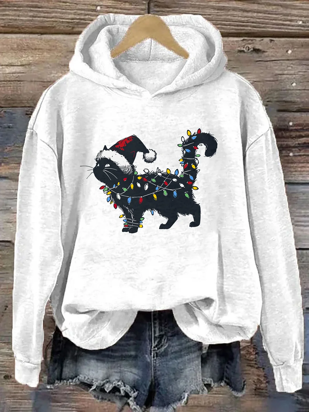 Cute Cat Christmas Hoodie