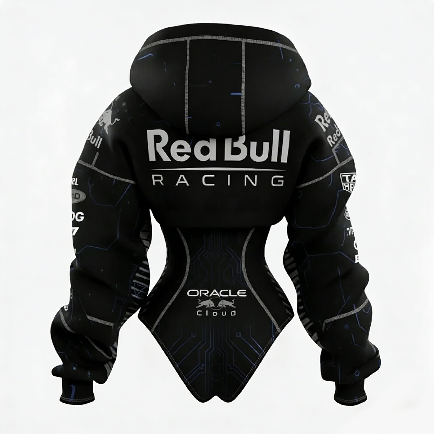 2026 New Women's Racing Team Logo Digital Print Irregular Cut Suit