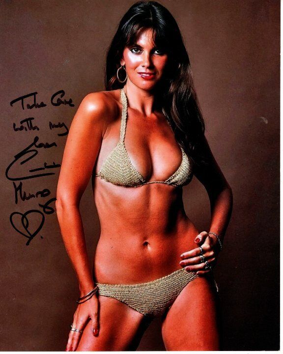 CAROLINE MUNRO Signed Autographed SEXY BIKINI Photo Poster paintinggraph - To John