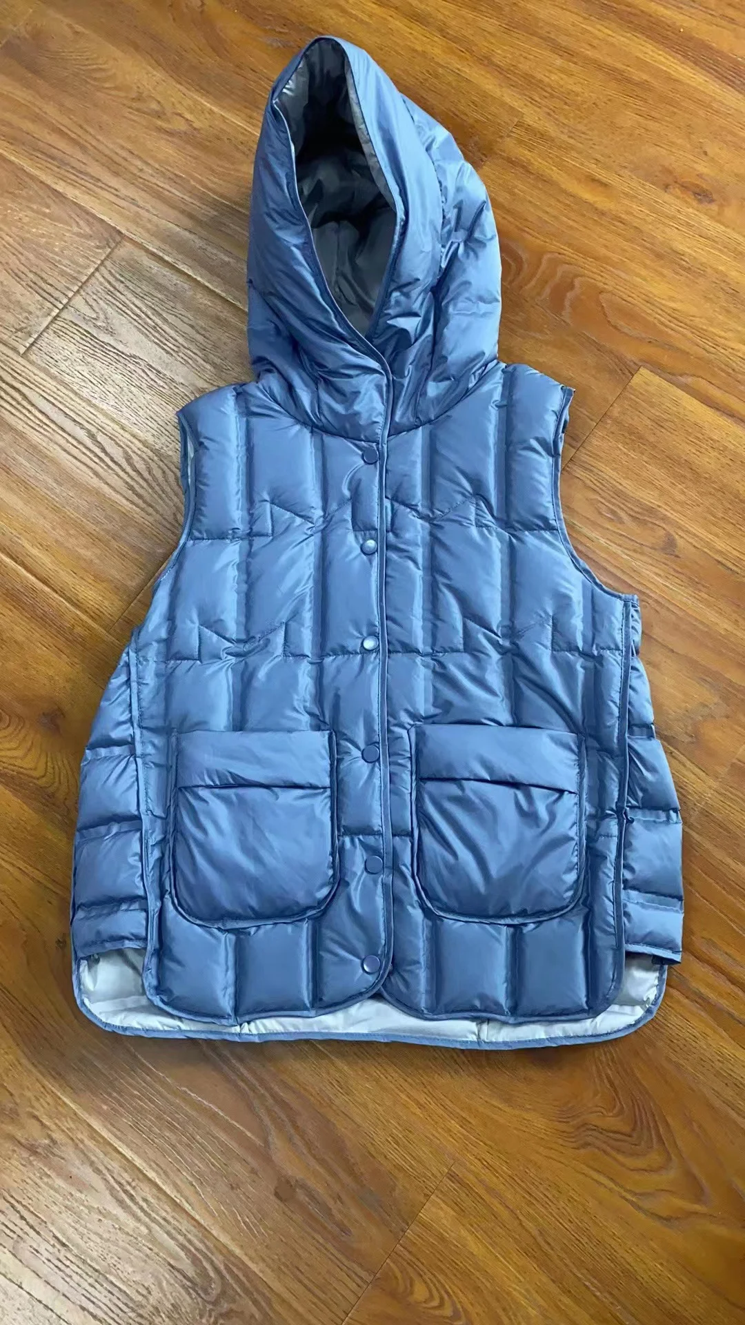 Toloer Autumn And Winter Light Down Vest Women Fashion Short Hooded Down Jacket Clip Show Thin Warm Coat Tide-Outfit Ideas