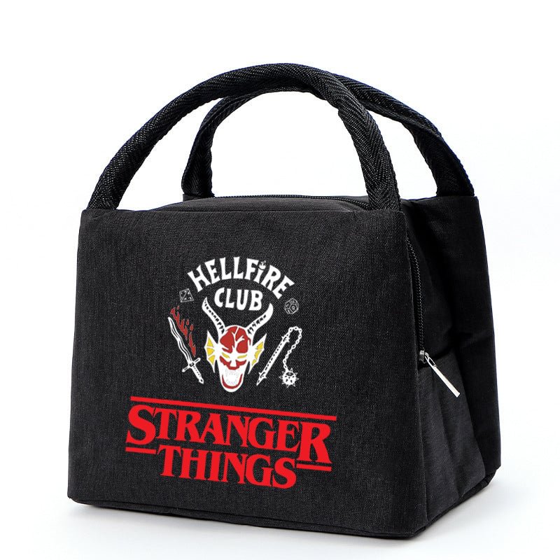 Stranger Things 4 Hellfire Club Portable Insulated Lunch Bag for School