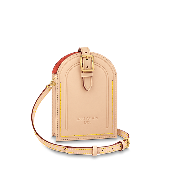 Louis Vuitton - Natural Cowhide Leather (Vachetta) Luggage Tag!
