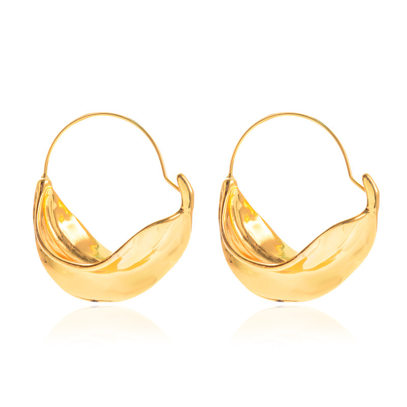 Geometric Irregular Gold-Plated Earrings
