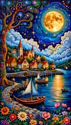Luxury AB Velvet Diamond Painting Kit - Landscape