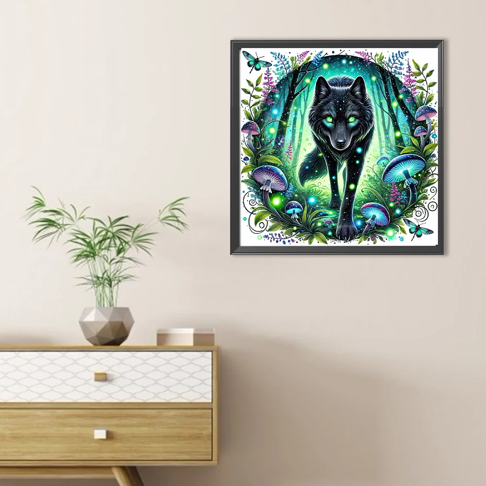 Diamond Painting - Full Round Drill - Wolf(Canvas|30*30cm)