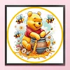 Winnie the Pooh-18CT Stamped Cross Stitch Kit(20x20cm)