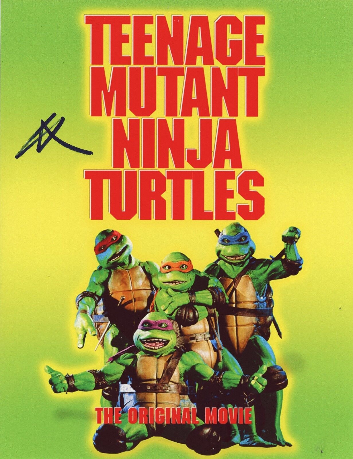 ROBBIE RIST Authentic Hand-Signed TEENAGE MUTANT NINJA TURTLES