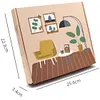 Windmill DIY Building Block Photo Frame Kit,Creative Handmade Assembled Photo Frame Handmade Craft Gift Home Tabletop Display Decor
