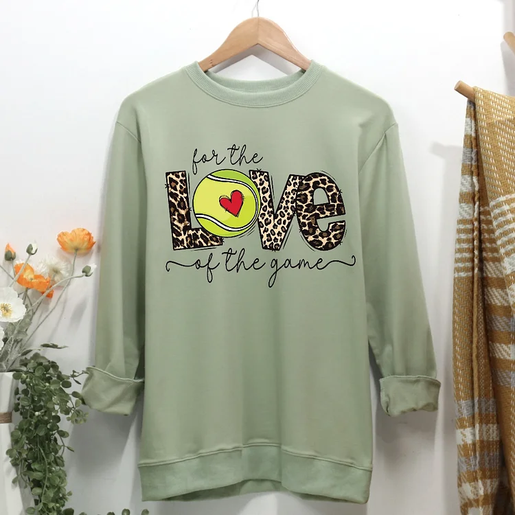For the love of the game tennis Women Casual Sweatshirt-Annaletters