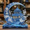 Crystal Crescent Castle - Partial Special Shaped Diamond Painting 30*30cm