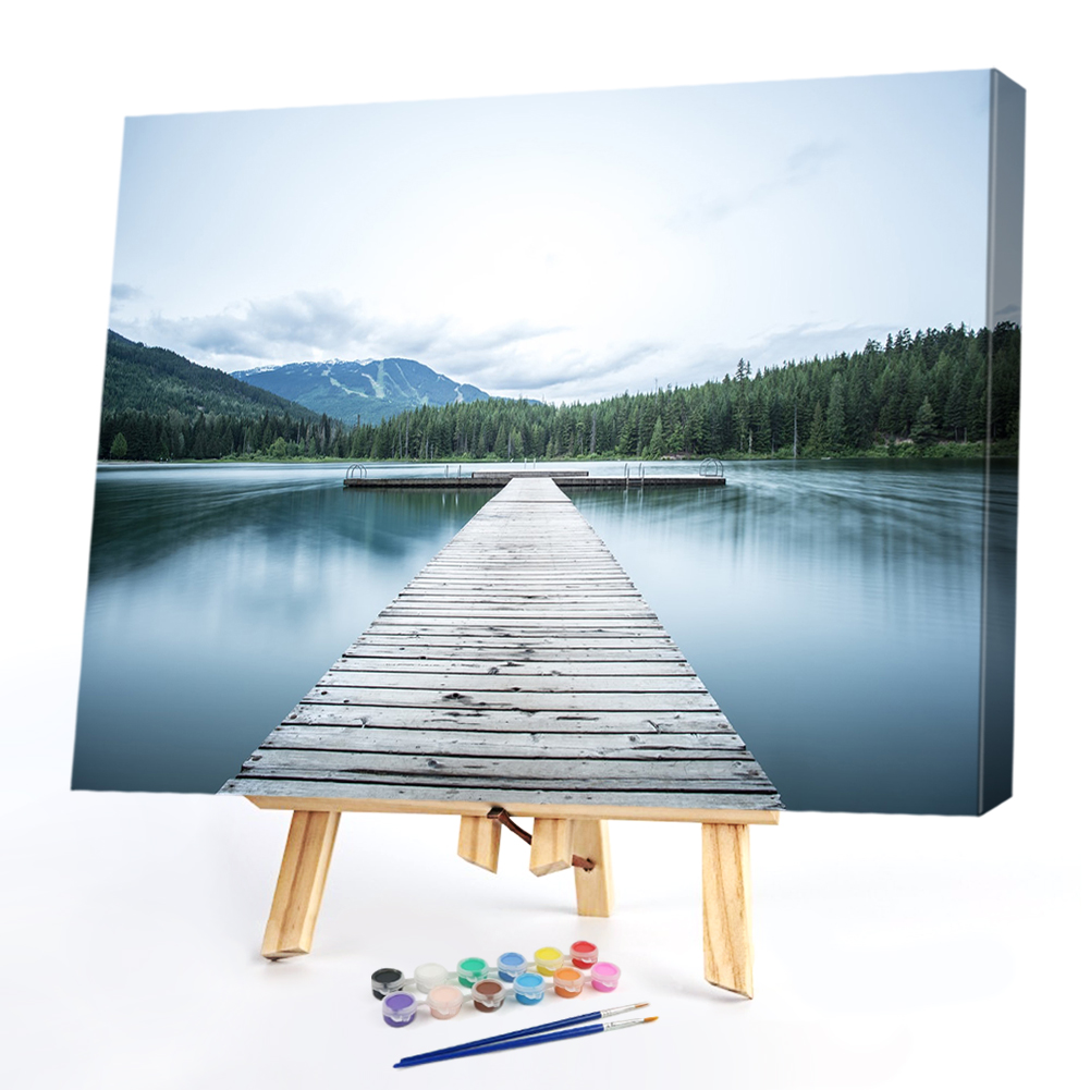 

40*50CM Paint By Numbers-Big Lake, 501 Original
