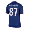 JO&Atilde;O NEVES #87 PSG Home Authentic Soccer Jersey 2025/26