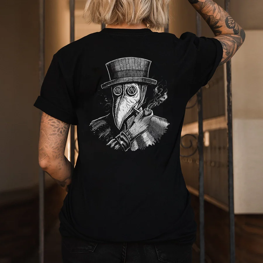 Plague Doctor Printed Women's T-shirt