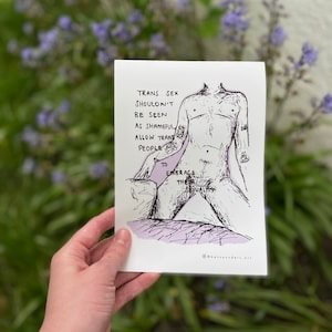 Trans Sex IsnÁøt Shameful | Purple Queer Kink Artwork | Line ...
