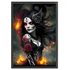 Skull Girl-11CT Stamped Cross Stitch 40*60cm