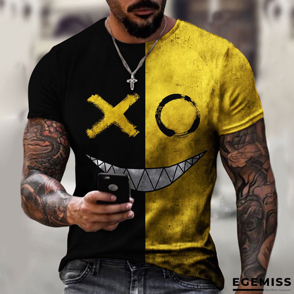 3D Printed T-shirt Short Sleeve New Trend Casual Men's Wear | EGEMISS